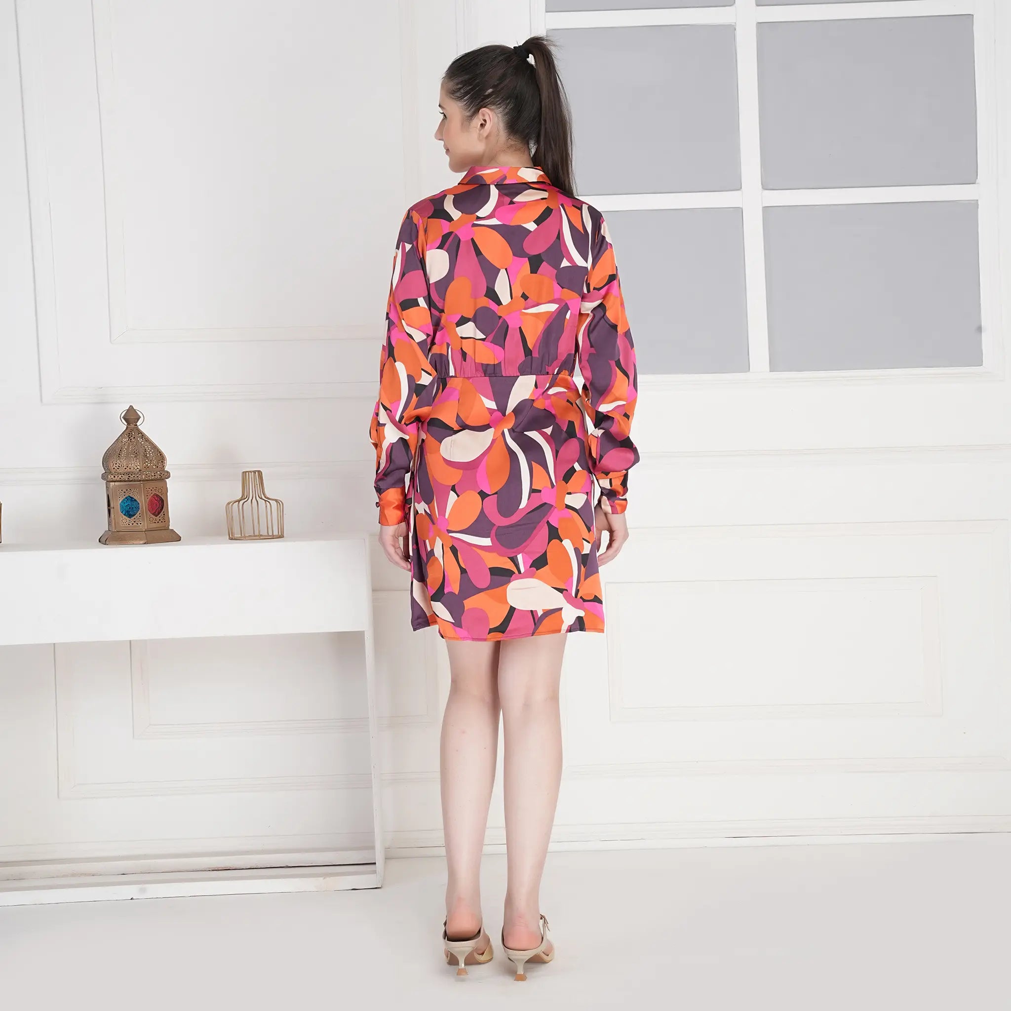 Mini Dress Combo Orange & Blue