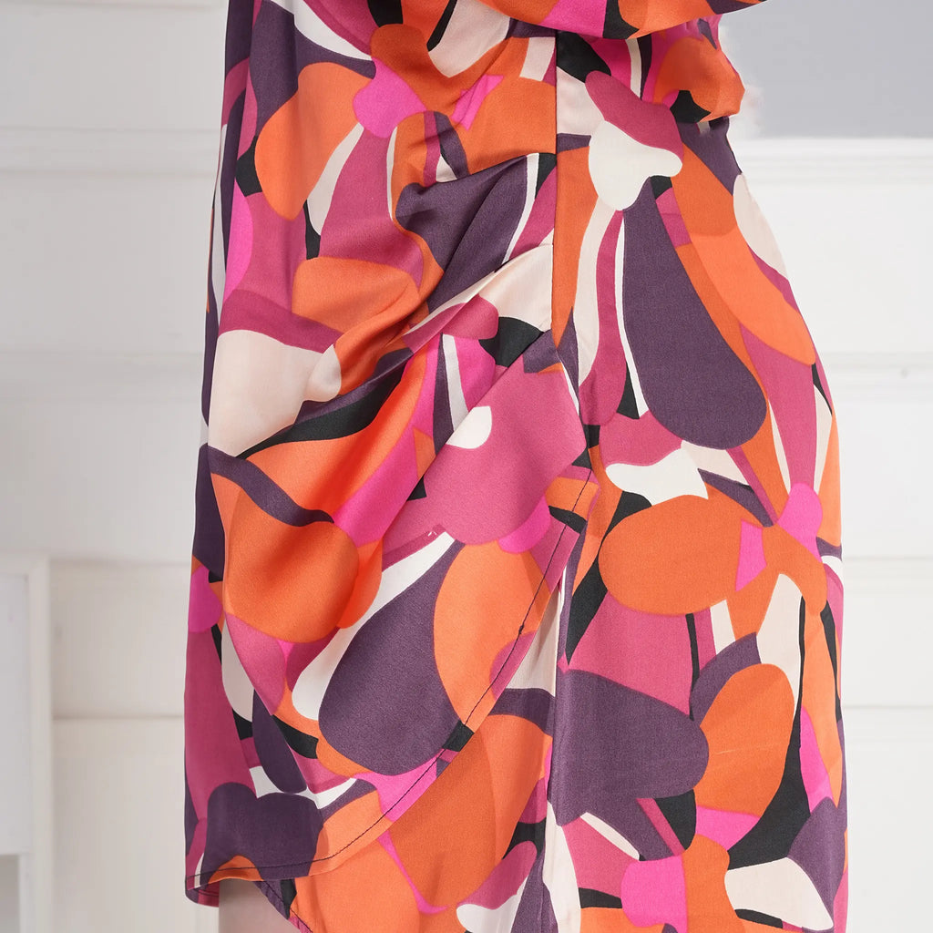Mini Dress Combo Orange & Blue